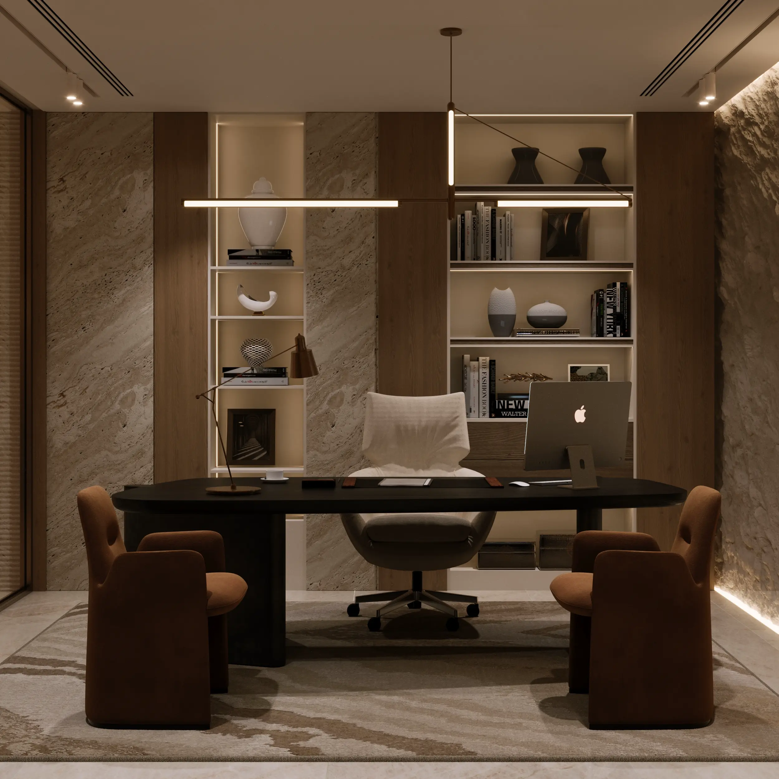 Ganggaan studio interior, luxury workspace, Dubai